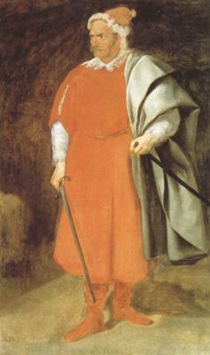 Diego Velazquez The Buffoon Don Cristobal de Castaneda y Pernia (Barbarroja) (df01) oil painting picture